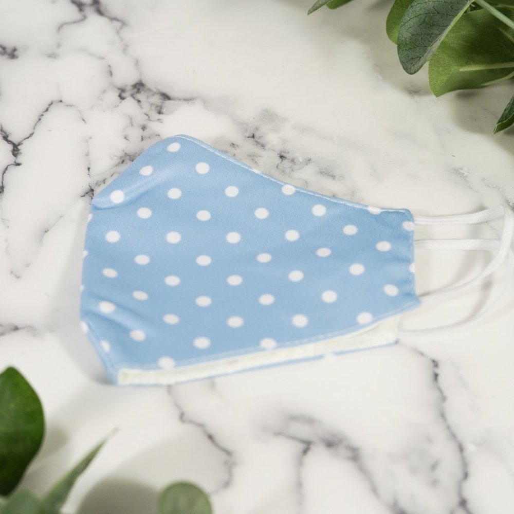 3 polkadots. 3 layers, WATER REPELLENT face mask - Picture 7 of 9